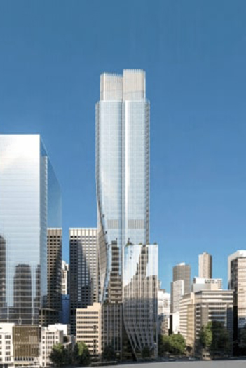 The planned height was reduced from 250 to 182 meters, due to the potential for overshadowing the streetscape and Yarra River throughout certain periods of the day.