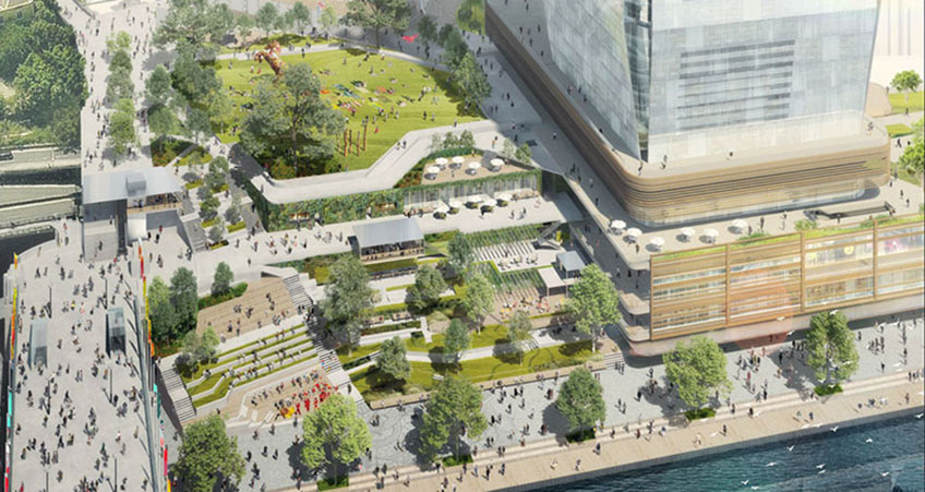 The final design will include the premium office tower, which will stand up to 40 stories high.