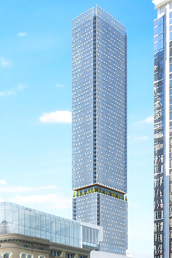 The building would rise 227 meters, making it less than three meters taller than Ten York.