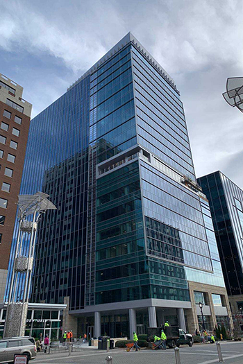 First National Bank will have ground-floor banking offices. Additional office space will serve as the regional headquarters of its parent company, F.N.B. Corporation.