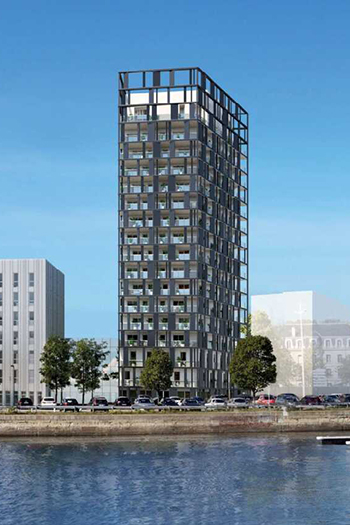 Horizon 360 will house commercial retail and offices, as well as 82 apartments equipped with terraces or balconies, including duplexes on the top two floors.