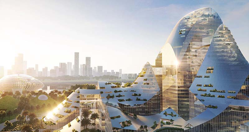 The brief for Tencent's new headquarters campus calls for an entire new urban district with offices, homes, and public amenities.