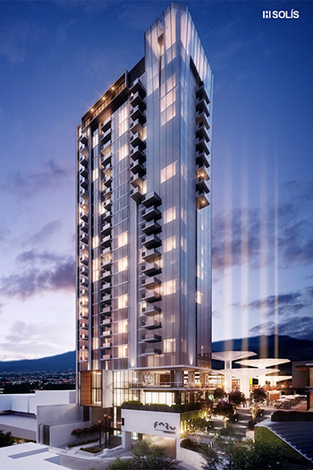 Foro Curridabat was designed to be one of the tallest apartment towers in Costa Rica, with a total of 27 floors.