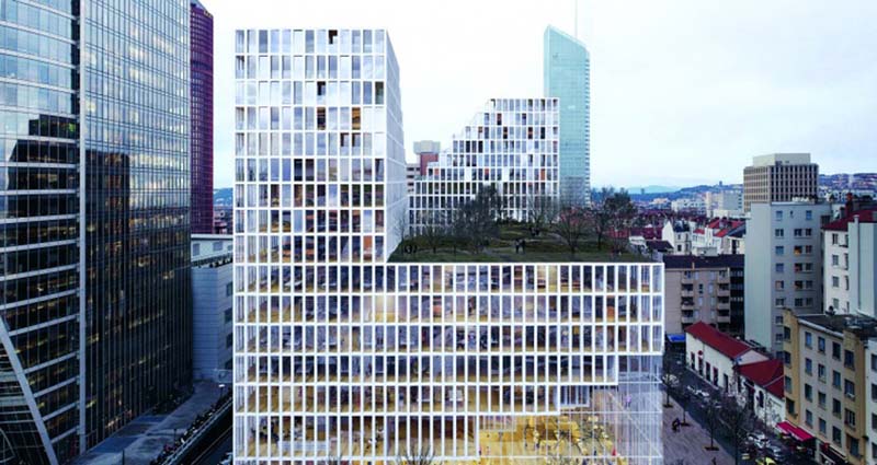 A new regional headquarters will reach about 50 meters and offer offices and residences in Lyon.