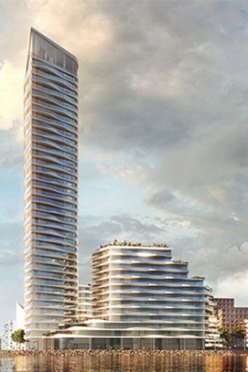 At 142 meters high, it will be among Denmark's tallest residential towers.