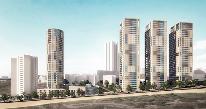 The plan involves the demolition of seven buildings with 175 apartments and the construction of three new 30-story buildings with 740 apartments.