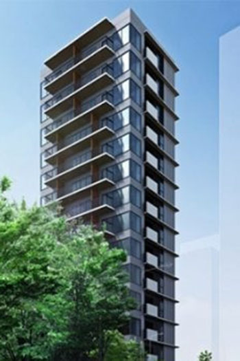The 14-story, 36-unit condominium is due for completion in March 2021.