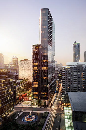 The expansive project will feature rental units, condominiums, a hotel, an office building, and commercial spaces.