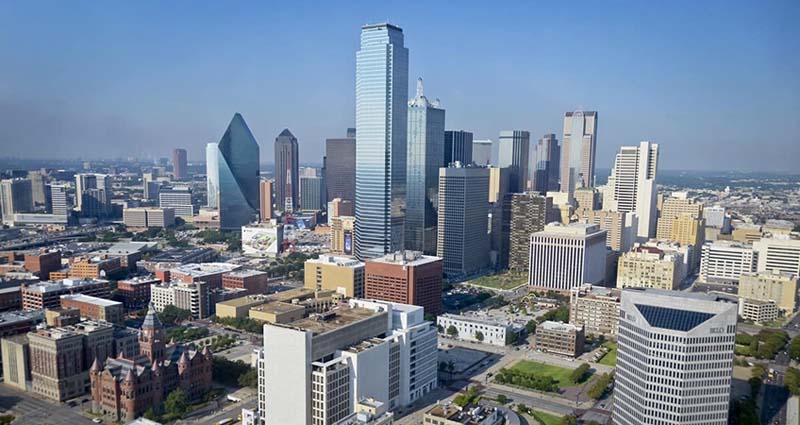 Zoning is being sought to build two towers with residential, retail, and hotel space on the site near Preston Road.