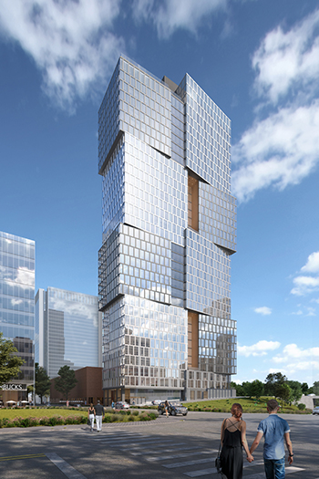 The new 34-story Alcove will be the first residential building adjacent to Nashville Yards.