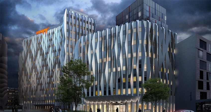 The 342-key hotel is scheduled to open by March 2021.