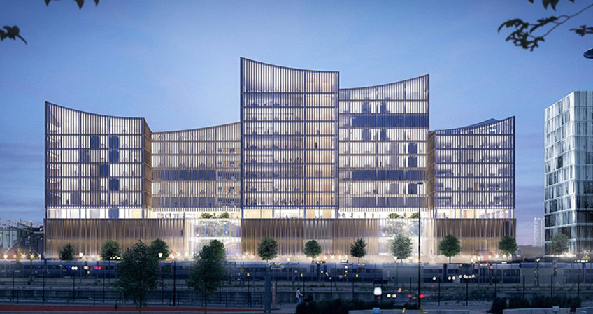 The building will sprout up near a rail station within the flourishing Nyhamnen district, one of Malmö’s most important development regions.