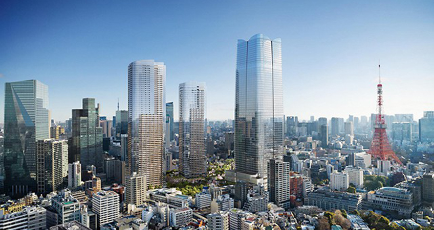 The Toranomon-Azabudai District is currently the tallest project under construction in Japan, and continues forward without being delayed by the pandemic.