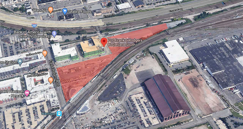 The second phase of a complex could bring hundreds of residential units and hotel space to a former industrial site near a town's PATH station.