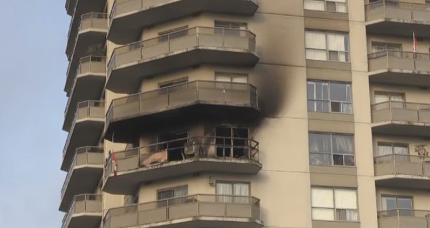 No injuries were reported to an overnight apartment fire at a Cambridge-area complex.