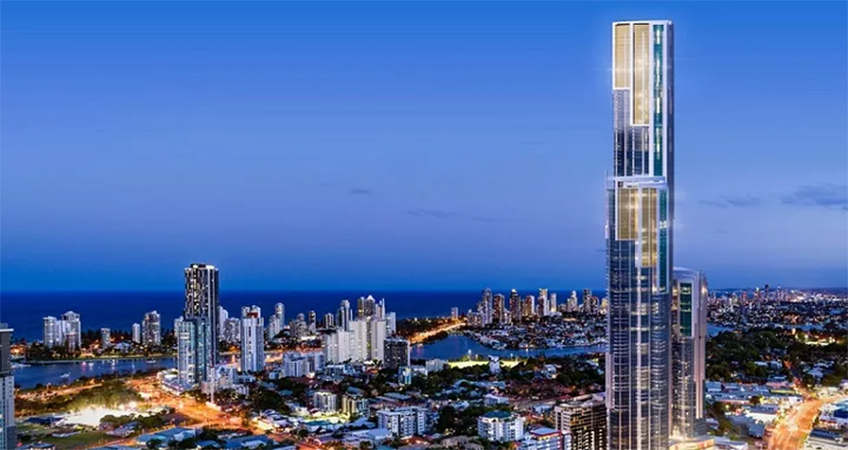 The first phase of the new complex will include a residential and hotel tower.