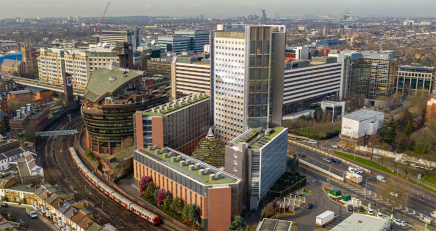 Rendering of the proposed Notting Hill Gate tower.