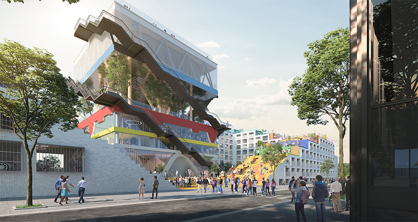 MVRDV’s early work, the Netherlands Pavilion, will be renovated and reactivated as part of a larger development scheme in Hanover. (Courtesy © MVRDV)