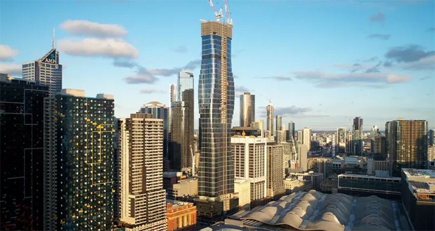 Ninety percent of the residential tower's units have already sold.
