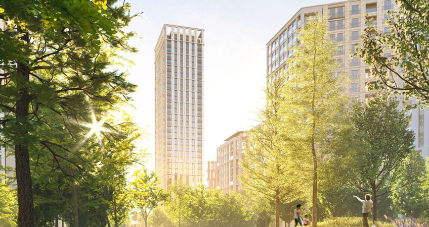 The development, built on the former Parcelforce depot in West Ham, is scheduled to be completed by 2024.