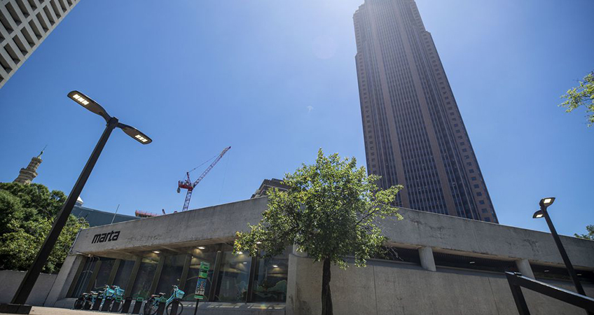 A commercial development in Atlanta is slated to deliver 44,593 square meters of office space, 929 square meters of retail, and hotel space to the MARTA North Avenue station.