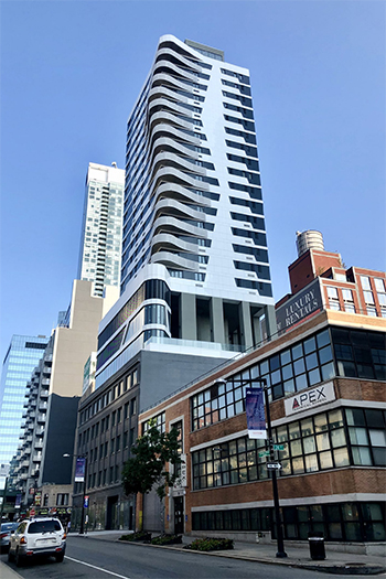 Construction has reached completion at the 24-story Hero Long Island City in New York City's Queens.