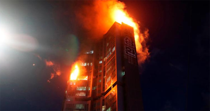 88 people were hospitalized for smoke inhalation and other minor injuries, according to Ulsan authorities. Photo: CNN.