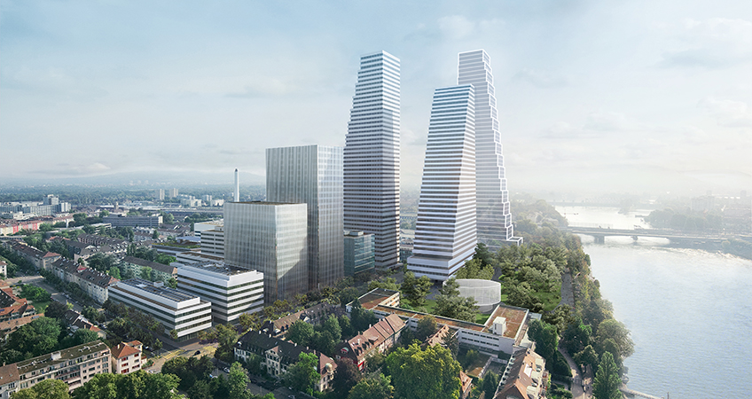 The third tower of a Basel-based complex has undergone a height increase, and will now be the tallest of the three.