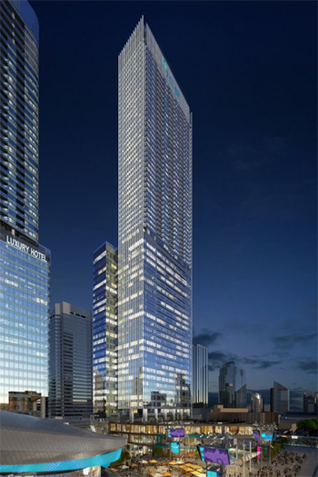 The 66-story Edmonton Tower is converting for-sale residential units to rental units due to the pandemic.