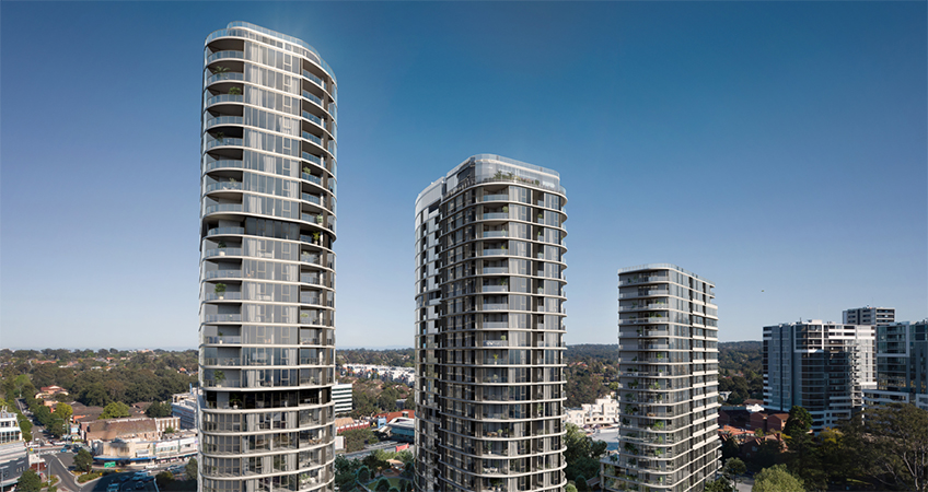 Upon its completion in late 2021, The Langston will feature three towers of 19, 24 and 29 stories and will include 2,750 square meters of publicly accessible open space with a pedestrian-friendly share-way connecting Epping train station to the eastern side of the suburb.