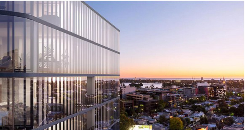 The 39 Park Street project is 2.5 kilometers south of Melbourne's CBD.