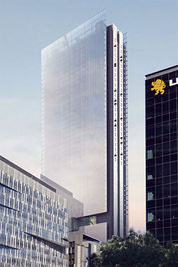 The plan will incorporate 265 residential apartments and 182 hotel rooms.