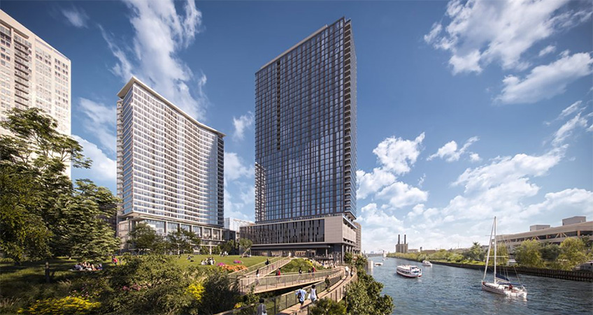 Part of the Southbank complex, a five-tower development on a waterfront site, The Reed is the will be connected to the adjacent Southbank Park.