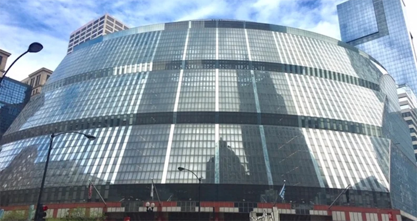 The James R. Thompson Center has long been a staple of Chicago's downtown. Photo credit: Dennis Rodkin.