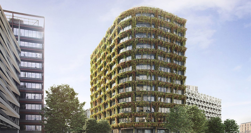 The office is vying for net zero operational carbon and to run on 100 percent renewable electricity.
