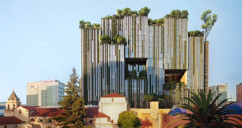 The design is notably connected to the post-war Japanese Metabolism movement, which applies environmental influences to create modular designs.