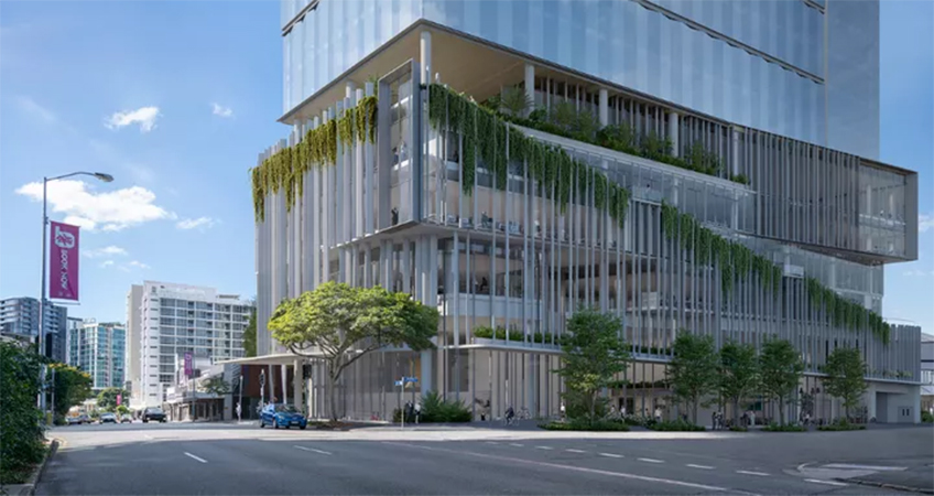 The new tower will offer 24,000 square meters of office space, a rooftop bar, and two levels of parking.