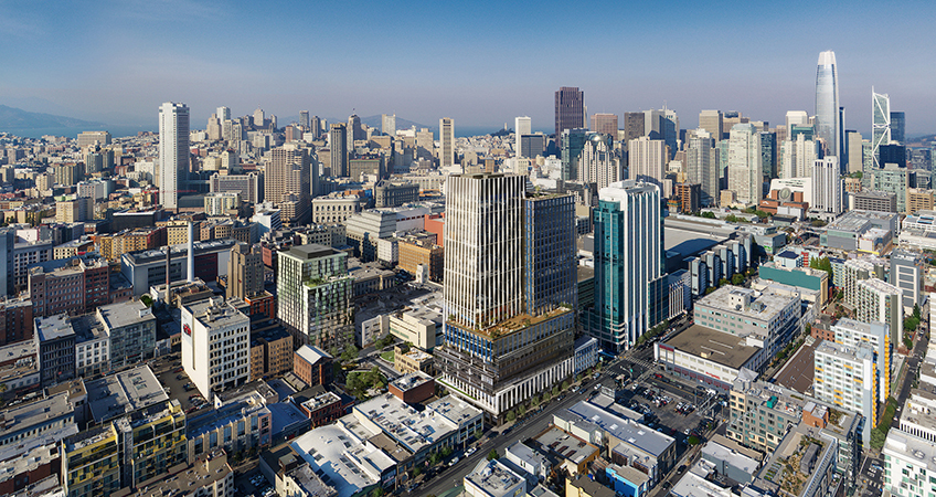 A new park helps drive engagement at the public arena, connected to retail and food amenities.