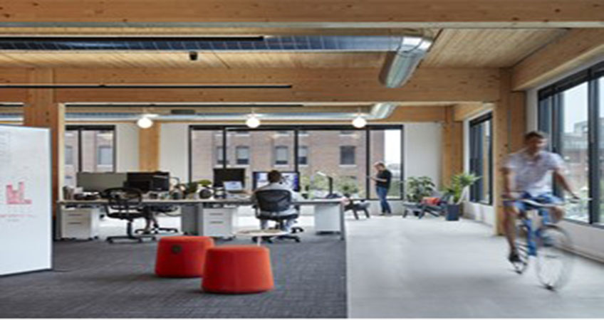 Mass timber is expected to impart biophilic benefits to T3 Mount Pleasant in Vancouver. Image courtesy of Hines.