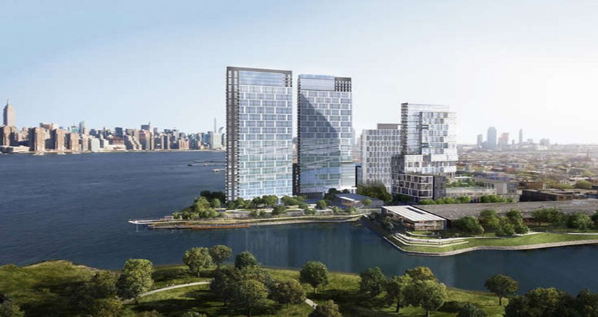 The Calyer Place residential development covers over 90,000 square meters. Image credit: Halcyon Management Group, M&H Realty LLC