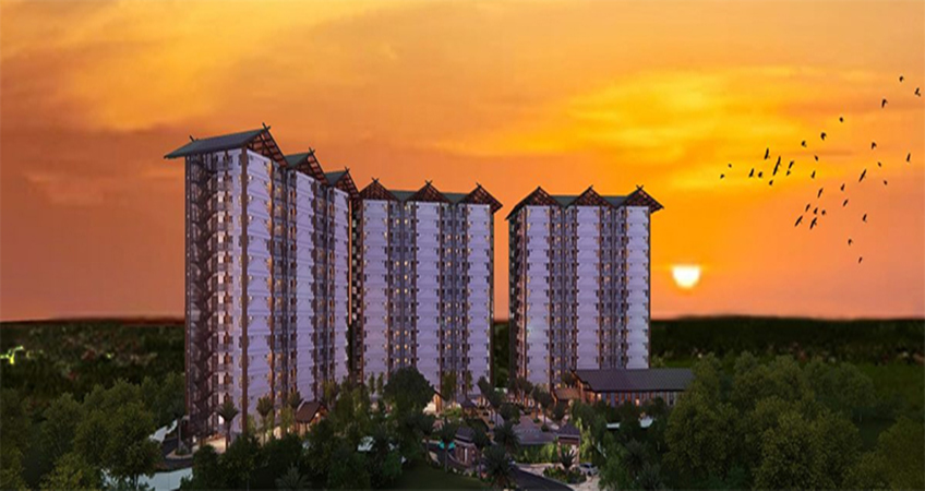 Royal Oceancrest Mactan in Cebu will provide 952 residential and commercial units among its 15-story towers.  Image credit: Primary Homes