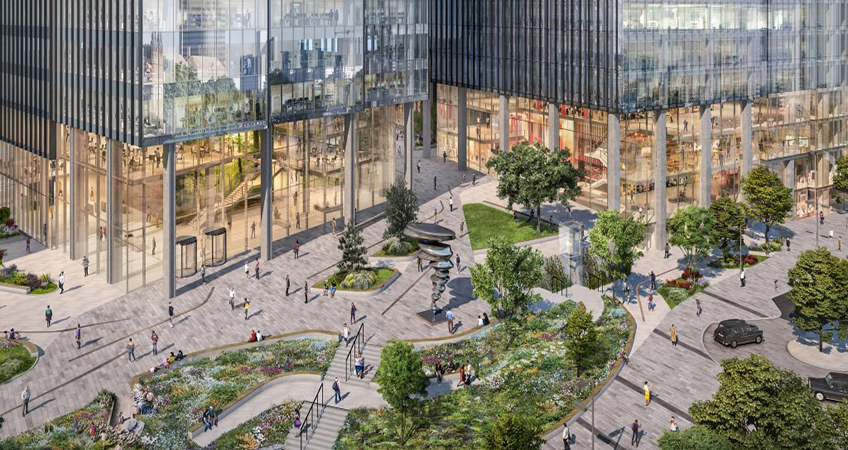 One Station Hill will be the first office building delivered in the One Station Hill masterplan. Image credit: Callison RTKL