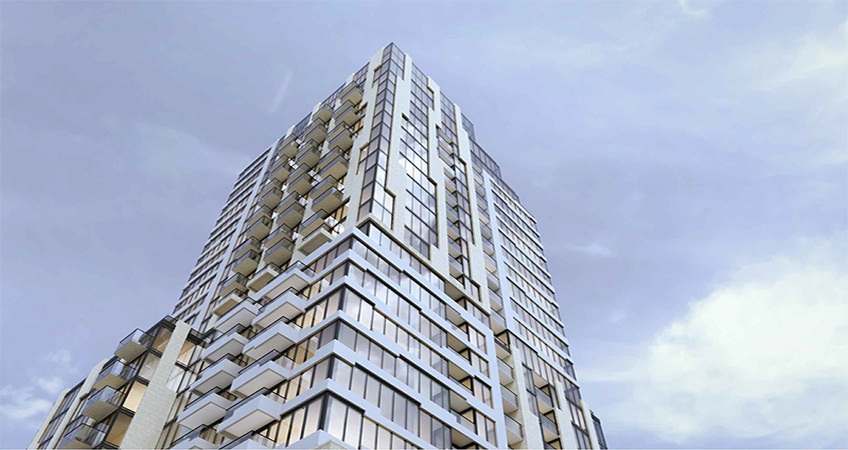In Toronto, 12 Cordova would reach 24 stories and deliver 327 residences. Image credit: Minto Group
