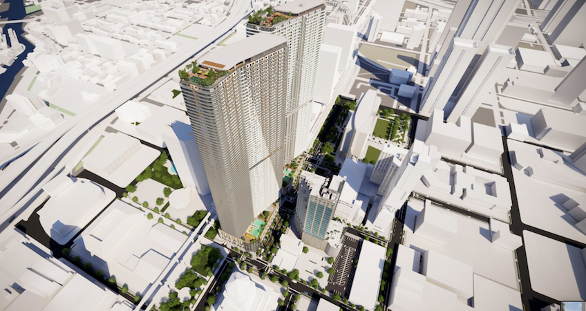 One MiamiCentral is set to deliver twin 83-story towers to Downtown Miami. © Zyscovich, Inc.