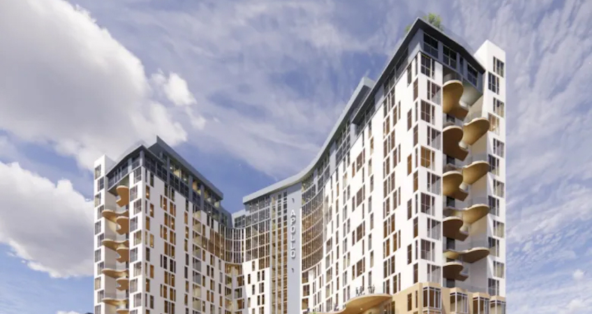 The 16-story proposed building would include 400 units. © Urban Catalyst