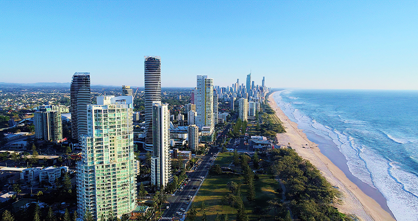 In Gold Coast's Broadbeach Island, The Dorsett Gold Coast and The Star Residences tower has topped out at 53 stories. Image credit: Photo by Robert Lynch on Unsplash