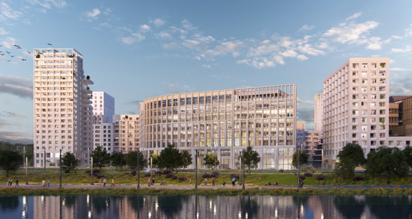 Quai Neuf will be part of the strong trend of new forms of mobility already practiced in the Bordeaux metropolis. Image credit: Bouygues Immobilier