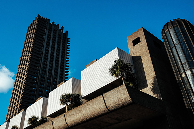 The Barbican Centre was originally designed by architects Chamberlin, Powell, and Bon. Image credit: Photo by Robert Bye on Unsplash