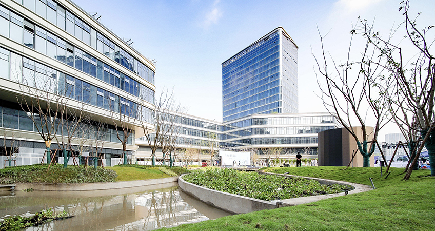In Hangzhou, Alpha Park recently reached completion. Image credit: CapitaLand