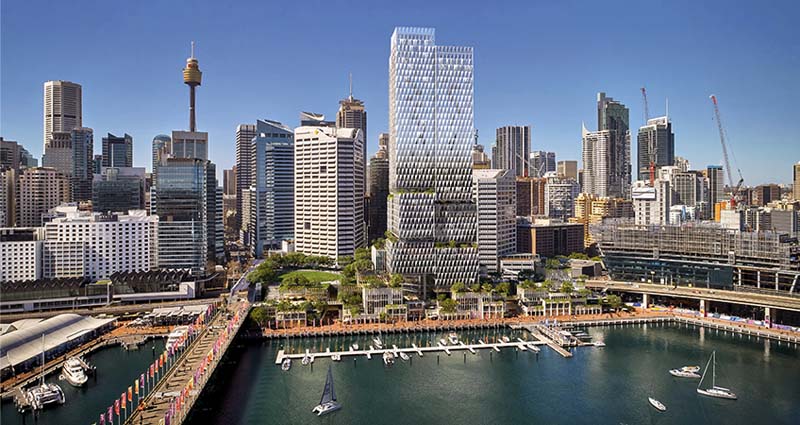 Renderings of Henning Larsen's design for Cockle Bay Park. Image credit: Henning Larsen Architects